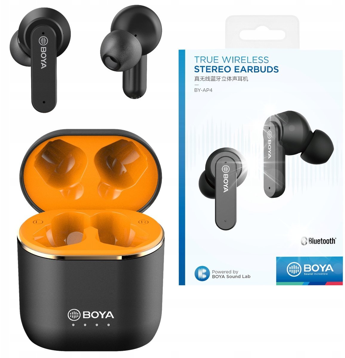 Boya SŁUCHAWKI BEZPRZEWODOWE BLUETOOTH 5.0 BY-AP4