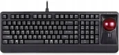 Klawiatury - Perixx PERIBOARD-522 US B, wired keyboard with trackball, US layout, black 57154Z - miniaturka - grafika 1