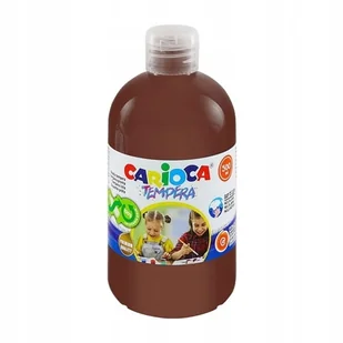 FARBA TEMPERA CARIOCA 500ml 40427/06 BRĄZOWA 1szt. - Przybory szkolne - miniaturka - grafika 1