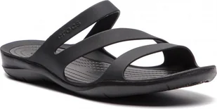 Crocs Klapki damskie Swiftwater Sandal black/black r. 37.5 (203998) - Klapki i japonki damskie - miniaturka - grafika 1