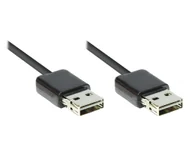 Kable USB - Good Connections Kabel USB 2.0 Easy A-A Czarny 3 m - miniaturka - grafika 1