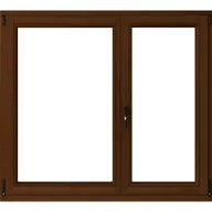 Okna - Lupol 3-szybowe fasadowe lakier kolor orzech O34 90 R/RU 1465x1435 mm - miniaturka - grafika 1