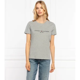 Tommy Hilfiger T-shirt | Regular Fit - Koszulki i topy damskie - miniaturka - grafika 1