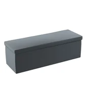 Pufy i podnóżki - Dekoria.pl Dekoria.pl Skrzynia tapicerowana grafitowy welwet 90 × 40 × 40 cm Ingrid 525-705-43 - miniaturka - grafika 1