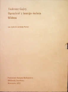 Opowieść z innego świata Widma Gajcy - Poezja - miniaturka - grafika 1