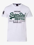 Koszulki męskie - Superdry - T-shirt męski, biały - miniaturka - grafika 1