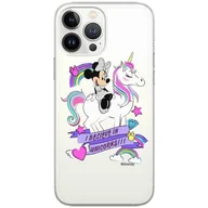 Etui i futerały do telefonów - ERT GROUP etui na telefon Apple Iphone 13 MINI, case oryginalny i oficjalnie licencjonowany przez Disney, wzór Minnie 035, optymalnie dopasowane, plecki z TPU cześciowo przeźroczyste - miniaturka - grafika 1