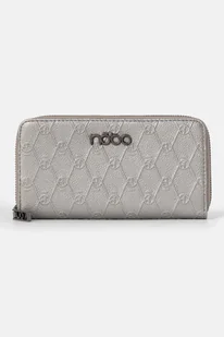 Stalowy portfel Nobo z monogramem - Portfele - miniaturka - grafika 1