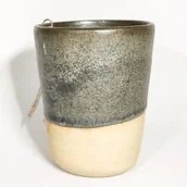 Kubki - POTPOTSTUDIO Ceramiczny kubek POTPOTSTUDIO Grafit 400 ml 9408-uniw - miniaturka - grafika 1