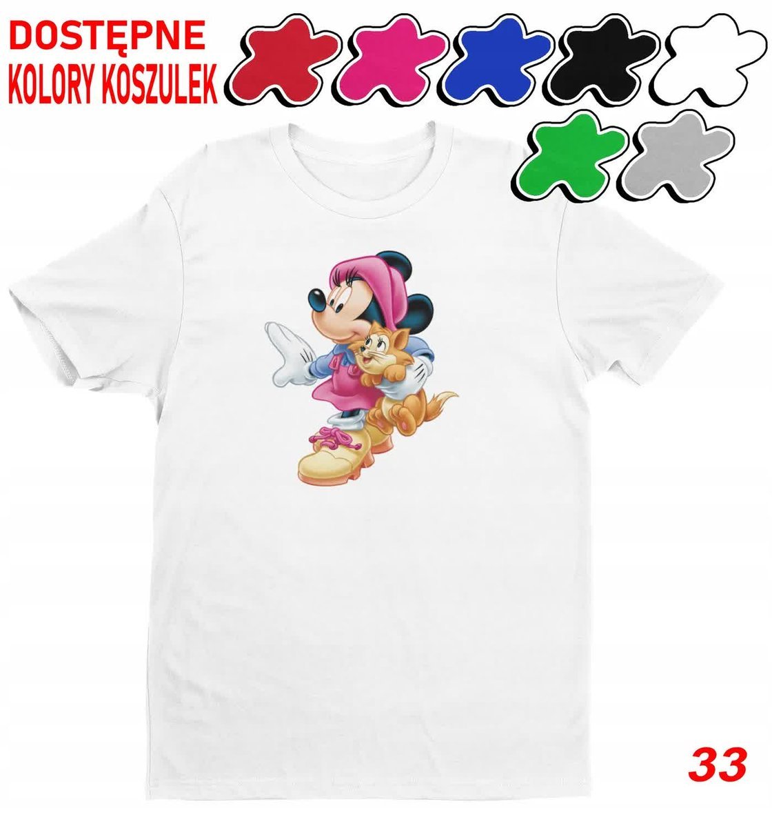 Dziecięca Koszulka Z Nadrukiem Duży Wybór -L 146-152