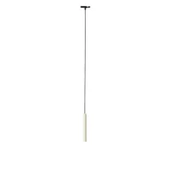Lampy sufitowe - QAZQA Nowoczesna czarna i beżowa lampa wisząca do systemu szynowego jednofazowego - Slimline Keno - miniaturka - grafika 1