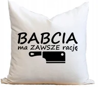 Poszewki na poduszki - PODUSZKA JASIEK I POSZEWKA NA DZIEŃ BABCI DZIADKA PREZENT 40x40 - miniaturka - grafika 1