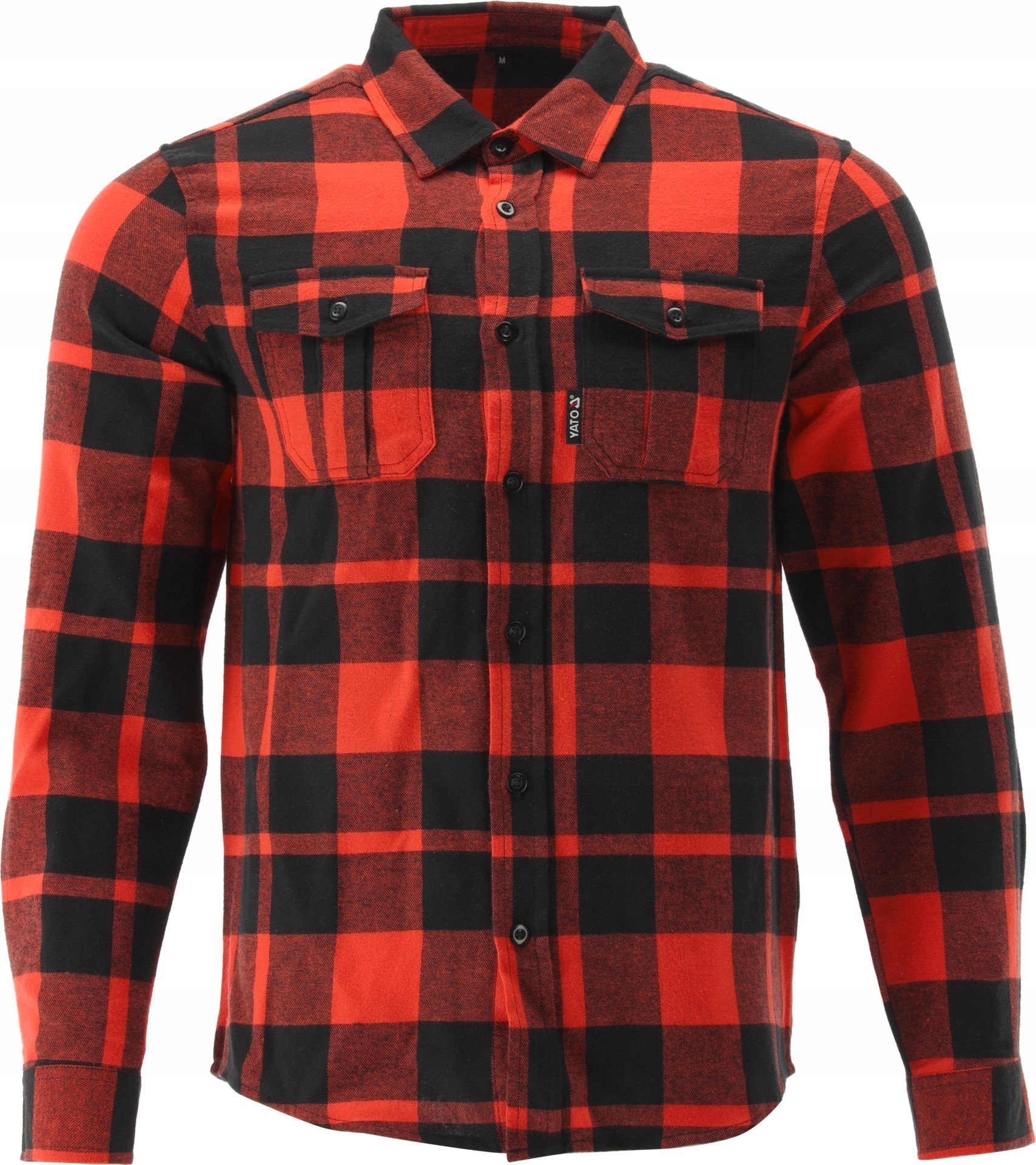 YATO RED FLANNEL SHIRT, SIZE. L