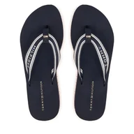 Klapki i japonki damskie - Japonki Tommy Hilfiger Flag Print FW0FW09195 Granatowy - miniaturka - grafika 1