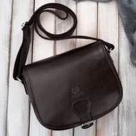 Torebki damskie - Torebka damska skórzana listonoszka ze skóry licowej brązowa Paolo Peruzzi - miniaturka - grafika 1