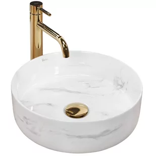 Rea Umywalka nablatowa Rea Sami Nature Marble - Umywalki - miniaturka - grafika 1