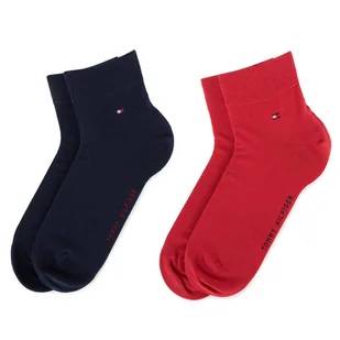 Zestaw 2 par niskich skarpet męskich Tommy Hilfiger 342025001 Granatowy - Skarpetki męskie - miniaturka - grafika 1