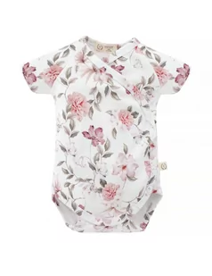 Yosoy Body niemowlęce z krótkim rękawem bawełna organiczna Boho flowers pink, Rozmiar: 56 - Body dla niemowląt - miniaturka - grafika 1