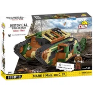 Klocki - COBI 2993 czołg MARK I (MALE) NO. C. HC GREAT WAR19 878KL - miniaturka - grafika 1