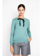 Swetry damskie - ASSUILI Sweter w kolorze turkusowym - miniaturka - grafika 1