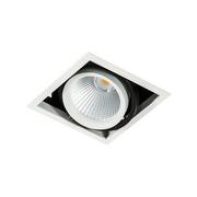 Lampy sufitowe - Italux Vertico Single 3000K GL7108-1 18W 3000K WH+BL Biały czarny Aluminium GL7108-1/18W 3000K WH+BL - miniaturka - grafika 1
