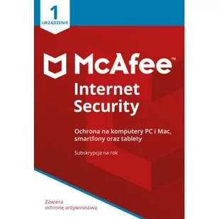 McAfee Internet Security 2018 BOX PL 1 device licencja na rok (731944705835) - Programy antywirusowe - miniaturka - grafika 1