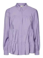 Bluzki damskie - YAS Damska bluzka Yaspala Ls Shirt S. Noos, Bougainvillea, S - miniaturka - grafika 1
