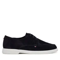 Mokasyny męskie - Mokasyny Tommy Hilfiger Moc T Derby FM0FM05495 Granatowy - miniaturka - grafika 1
