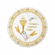 Balony i akcesoria - Balon foliowy Pierwsza Komunia Święta 45cm - Godan - miniaturka - grafika 1