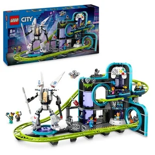 LEGO 60421 City Park Świat Robotów z rollercoasterem - Roboty dla dzieci - miniaturka - grafika 1