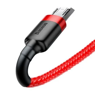 Baseus Cafule Cable wytrzymały nylonowy kabel przewód USB / micro USB QC3.0 2.4A 1M czerwony (CAMKLF-B09) - Kable USB - miniaturka - grafika 12