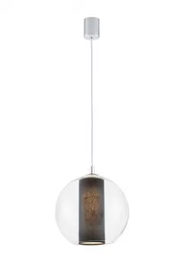 Kaspa LAMPA wisząca MERIDA S 10384102 szklana OPRAWA Abażurowa ZWIS IP20 kula ba - Lampy sufitowe - miniaturka - grafika 1