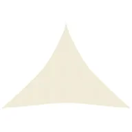 Parasole ogrodowe - vidaXL Żagiel przeciwsłoneczny, 160 g/m, kremowy, 4x4x4 m, HDPE vidaXL - miniaturka - grafika 1