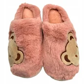 Kapcie damskie - Kapcie Zimowe Miś Misio Damskie Dziecięce Ciepłe Bambosze r. 38-39 - miniaturka - grafika 1