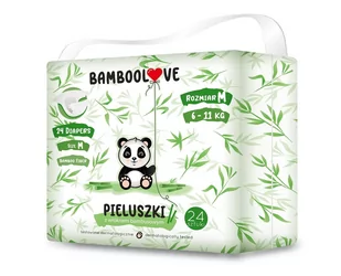 PIELUCHY Z WŁÓKNEM BAMBUSOWYM ROZMIAR M 6 - 11 kg (24 szt.) - BAMBOOLOVE - Pieluchy - miniaturka - grafika 1