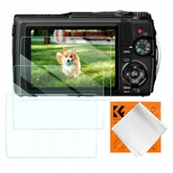Kamery cyfrowe - akcesoria - Zestaw Osłon 3x Osłona Szkło 9H K&F na Ekran do Olympus TG-7 TG-6 TG-5 TG-4 - miniaturka - grafika 1