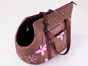 Hobbydog Torbzw9 Hundetasche Tragetasche Katzentasche Mit Blumen, Größe  32 X330 X550 C,, Baun - Transportery dla kotów - miniaturka - grafika 1