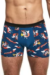 Bokserki męskie Cornette Tattoo 280/190 Fox denim - Majtki męskie - miniaturka - grafika 1