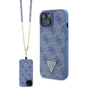 Guess GUHCP15SP4TDSCPB iPhone 15 6.1" niebieski/blue hardcase Crossbody 4G Metal Logo - Etui i futerały do telefonów Guess GUHCP15SP4TDSCPB iPhone 15 6.1" niebieski/blue hardcase Crossbody 4G Metal Logo - Etui i futerały do telefonów - miniaturka - grafika 1