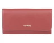 Portfele - Skórzany, duży czerwony portfel damski Sofia, okienko ID - miniaturka - grafika 1