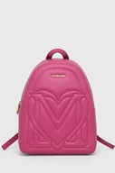 Plecaki - Love Moschino plecak damski kolor różowy mały gładki - miniaturka - grafika 1
