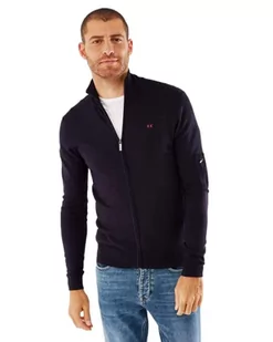 Mexx Męski sweter kardigan, grantowy, XL - Swetry męskie - miniaturka - grafika 1