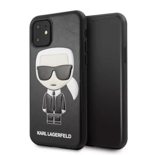 Karl Lagerfeld Obudowa dla telefonów komórkowych Embossed pro Apple iPhone 11 KLHCN61IKPUBK) Czarny - Etui i futerały do telefonów - miniaturka - grafika 1