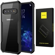 Etui i futerały do telefonów - Etui Pancerne Spacecae Beetle Przezroczyste Plecki Case Pokrowiec Obudowa Galaxy S10+ Czarny - miniaturka - grafika 1