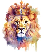 Pasmanteria - Naprasowanka Lew król sztuka 2 - miniaturka - grafika 1