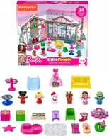 Lalki dla dziewczynek - Fisher Price Little People Lalka Barbie Kalendarz Adwentowy dla dzieci +18m - miniaturka - grafika 1
