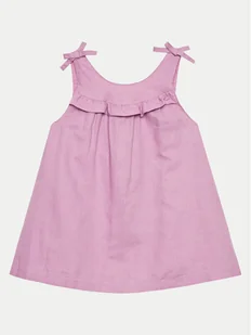 United Colors Of Benetton Sukienka letnia 4BE7GV01C Fioletowy Regular Fit - Sukienki i spódniczki dla dziewczynek - miniaturka - grafika 1