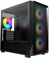 Obudowy komputerowe - Montech X5M PC-Gehäuse, Midi-Tower, Micro-ATX, ARGB, Tempered Glass - schwarz X5M (B) - miniaturka - grafika 1