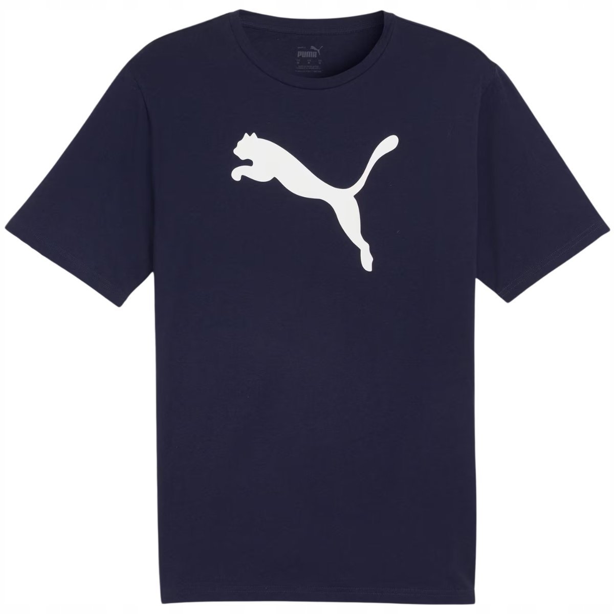 Koszulka Męska Puma Team Rise Logo Jersey Cotton Granatowa 658705 06 L