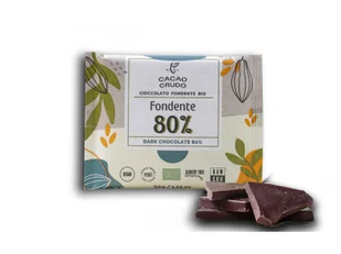 Cacao Crudo Surowa Ciemna czekolada 80%, BIO, 30 g - Czekolada Cacao Crudo Surowa Ciemna czekolada 80%, BIO, 30 g - Czekolada - miniaturka - grafika 1